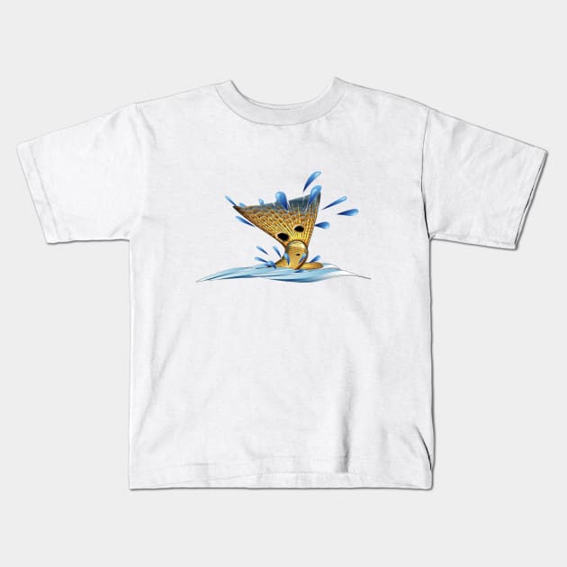 RedfishTail Kids T-Shirt by MikaelJenei